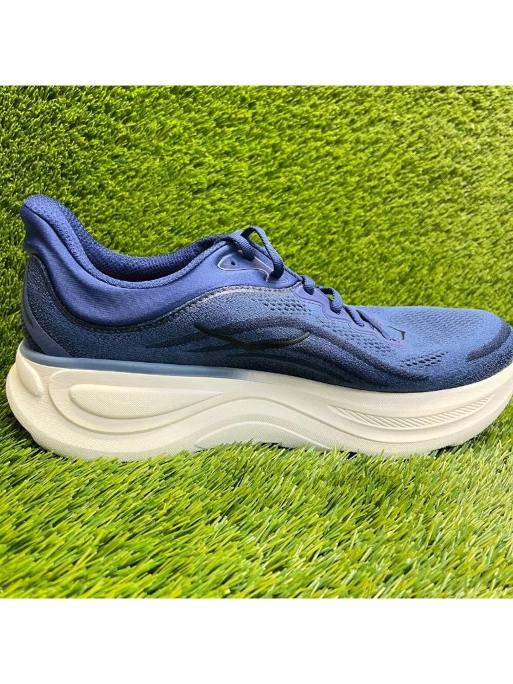 Hoka One One Bondi 9 Mens Size 13 Blue Athletic Running Walking Shoes Sneakers